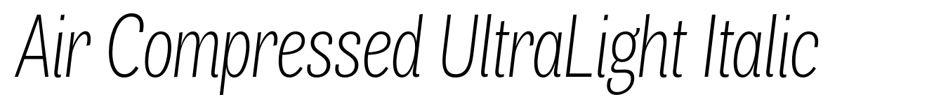 Air Compressed UltraLight Italic